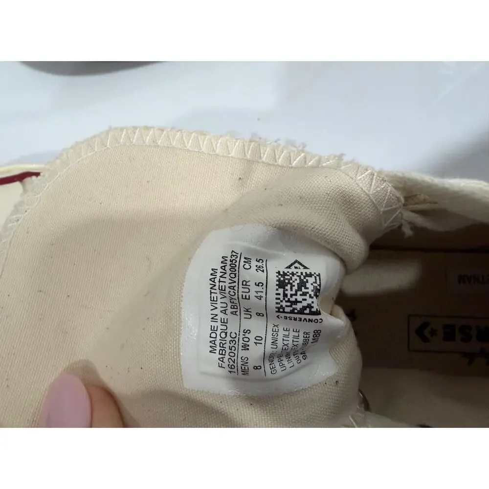 Converse Chuck 70 High Top Canvas Sneakers- Parchment Beige - Size M8/W10 - NEW